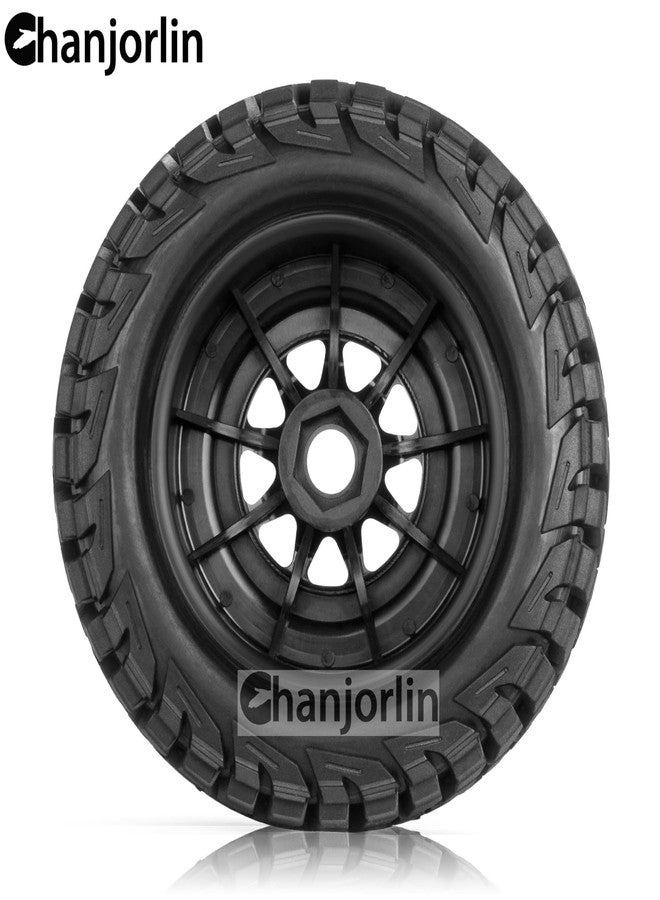 Chanjorlin 1/7 1/8 RC Short Course Truck Tires and Wheels 17mm Hex OD 135mm Off Road Tyres for 1:7 1:8 Scale RC Truck Car HSP TRAXXAS UDR FS FSR Atom ARRMA Mojave 6S EXB YK4072 DF7 Upgrades 4PCS - Image 3